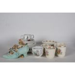 Beatrix Potter interest - Collection of Wedgwood plates, saucers, bowls, and cups, one boxed,