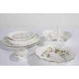 Wedgwood Mirabella pattern porcelain, to include shell shaped dish, basket, oval dish, three oval