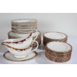 Quantity of Royal Doulton 'Winthrop' dinnerware, comprising of fourteen soup bowls, fourteen plates,