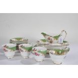 Collection of Paragon Rockingham table porcelain, to include sauceboat and stand, oval dish, two