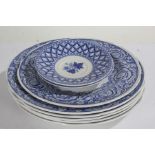 Three Spode Blue Room Collection "Warwick Vase" plates, 26cm diameter, matching 23cm diameter plate,