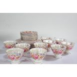 Royal Albert Serena pattern tea service, consisting of twelve tea cups, twelve saucers, 6 cake