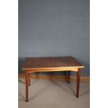 Two mid 20th Century extending dining table, both approximately 118cm x 86cm,