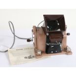 1965 Rokuwa Editor model V, an 8mm film editor with slide viewer, including manual