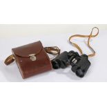 Pair of Carl Zeiss Jena binoculars, Jenoptem 8 x 30 w, in a leather case