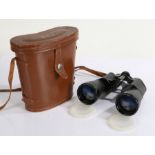 Pair of cased Prinz binoculars, 12 x 50 coated optics