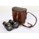 Pair of Heath & Co Crayford binoculars, housed in a leather case