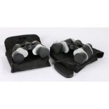 Two pair of Bosch Optikon binoculars, cased (2)