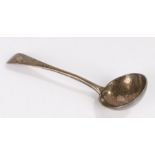 Victorian silver ladle, London 1895, maker Charles Boyton (II), the old English pattern handle