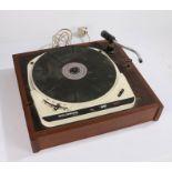 Goldring Lenco '88' transcription turntable housed in wooden plinth.