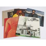 5 x Eric Clapton LPs. 461 Ocean Boulevard (RSO De Luxe 2479 118). E.C. Was Here. August. The Blues