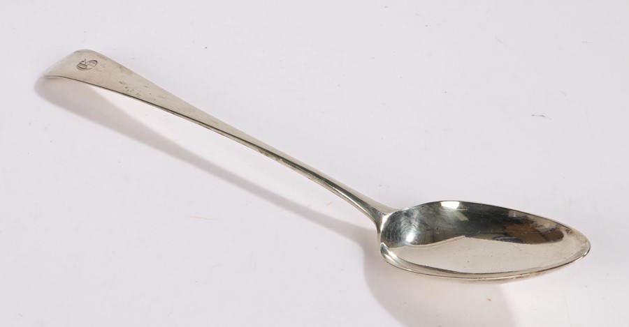 George III silver basting spoon, London 1805, maker Peter and William Bateman, the old English