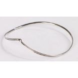 Georg Jensen sterling silver toque collar, (no 177), 14cm diameter