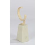Rolex watch stand, with raised crown logo and C form watch holder, 14.5cm high