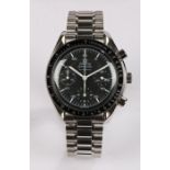 Omega Speedmaster Automatic gentleman's stainless steel chronograph wristwatch, model 811, circa