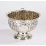 Edward VII silver rose bowl, London 1903, maker Wakely & Wheeler (James Wakely & Frank Clarke