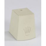 Rolex watch stand, with raised crown logo, 5cm high