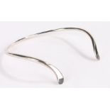 Georg Jensen sterling silver toque collar, (no 9) 13cm diameter