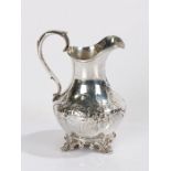 Victorian silver milk jug, London 1861, maker George John Richards & Edward Charles Brown the