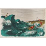 After Edward Ardizzone, The Wreck, lithograph distributed by School Prints Ltd 1951, 76cm x 49cm
