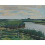 Richard John Munro Dupont (1920–1977), "Iken", signed oil on board, housed in a white and gilt