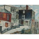 Ivy Gladys Patricia Allen, The Old Harbour Newlyn Cornwall, watercolour, signed and titled to the