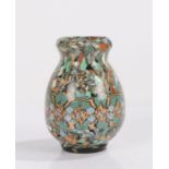 Gerbino for Vallauris, a studio pottery vase in mosaic form, impressed marks to the base, 12cm high