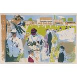 After Edwin la Dell, M.C.C. at Lords, lithograph for School Prints Ltd 1951, 76cm x 49cm