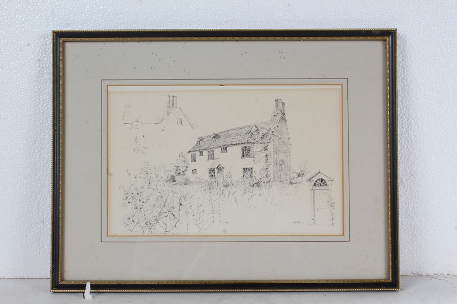 John Western prints, Alton Mill Stutton, The Town Hall at Ipswich, Ash Abbey- the Barn, - Image 5 of 7