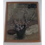 L. Walpole (20th Century), "Early Blossom", a still life oil on canvas, signed to the bottom left