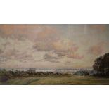 Margaret Glass limited edition print, "Aldeburgh Golf Club 1884-1984- View to 'Little Japan' from