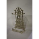 Victorian style cast metal stick stand, 53cm high