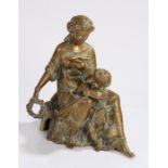 19th century bronze 'Allegory of Learning', 24cm high