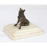 19th century Grand Tour bronze, 'The dog of Alcibiades', 10.5cm high