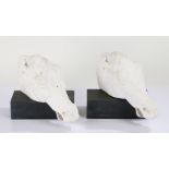 Pair of porcelain replicas of Selene's horse by St James' House Company by Karen Buckley, numbered