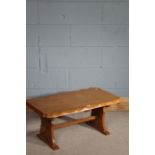 Oak occasional table, 80cm wide, 43cm long and 35cm high