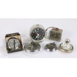 Collection of old meters and a pocket watch (6)