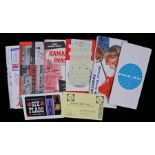 Collection of ephemera relating to Texas 1963, to include the Pan Am flight paperwork, a map Dallas,
