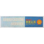 Shell Helix sign, Shell Helix Motor Oils, Lubrication Service, on board, 153cm diameter