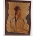 20th Century British School, abstract still life study, indistinctly signed and dated '85 to