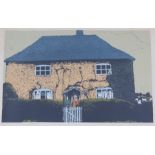Mary Barnes, coloured print 'Waiting for spring (evening)', numbered 25/25, signed to margin and