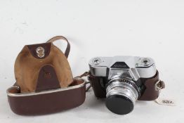 Voigtlander Ultramatic CS camera, with a Septon f/2 50mm lens, housed in a leather and shell case