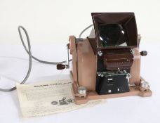 1965 Rokuwa Editor model V, an 8mm film editor with slide viewer, including manual