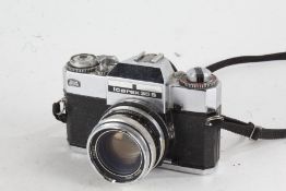 Zeiss Ikon Voigtlander Icarex 35 S camera, with an Ultron f/1.8 50mm lens