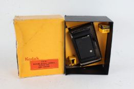 Kodak Six-20 folding Brownie camera Gift Outfit, including original packaging with canvas bag