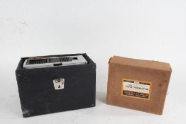 Fafix bakelite projector, in original Johnsons of Hendon box, and a cased Kodak pokcet Retinamat 210