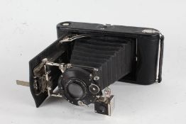 Kodak 3A Special Model camera, with a Carl Zeiss Jena Tessar f/5.3 165mm lens