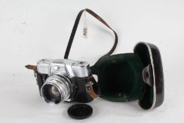 Voigtlander Ultramatic CS camera, with a Septon f/2 50mm lens, in a black case