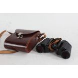 Pair of Carl Zeiss Jena Jenoptem binoculars, 8x30W, housed in a leather case