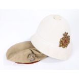 Circa 1960's French Military beret, maker 'M. Cholet, Marseille' stamped to liner, together with a